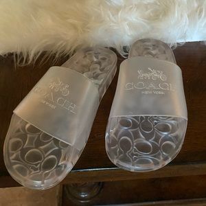 Coach Jelly Slides NWOT
